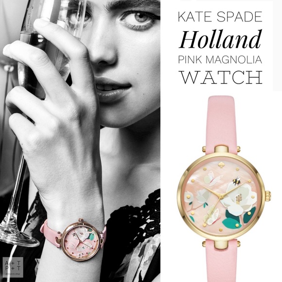 kate spade Accessories - Kate Spade Holland Pink Magnolia Watch